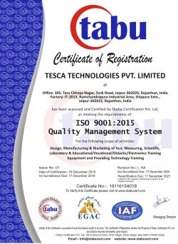 ISO 9001:2015证书
