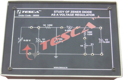 模块-齐纳二极管作为电压调节器的研究